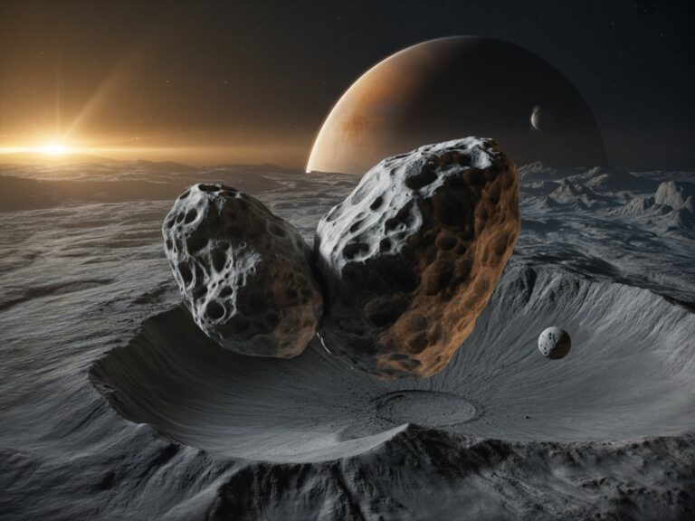 Astronomers Discover Asteroid Nysa May Be a Rare Three-Lobed Space Rock with Its Own Moon