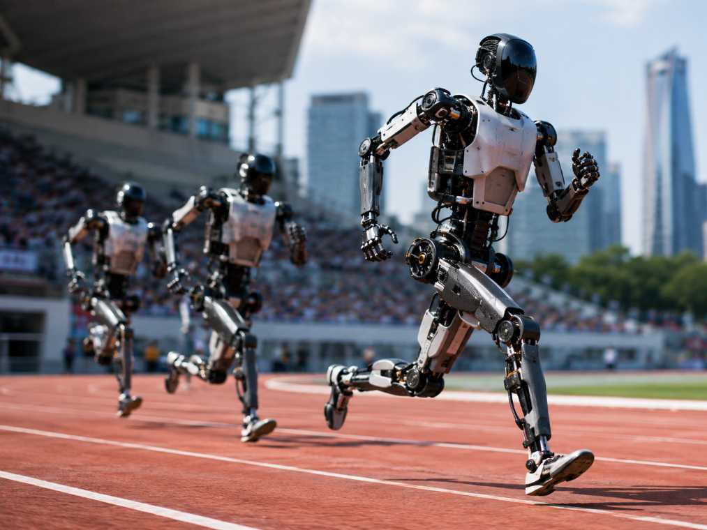 Chinese Humanoid Robots Break the 100-Metre Speed Barrier in Beijing