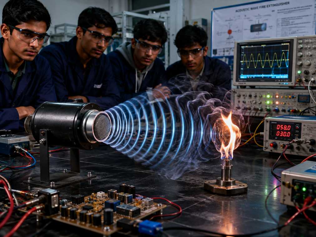 Indian Polytechnic Students Explore Firefighting With Sound Waves