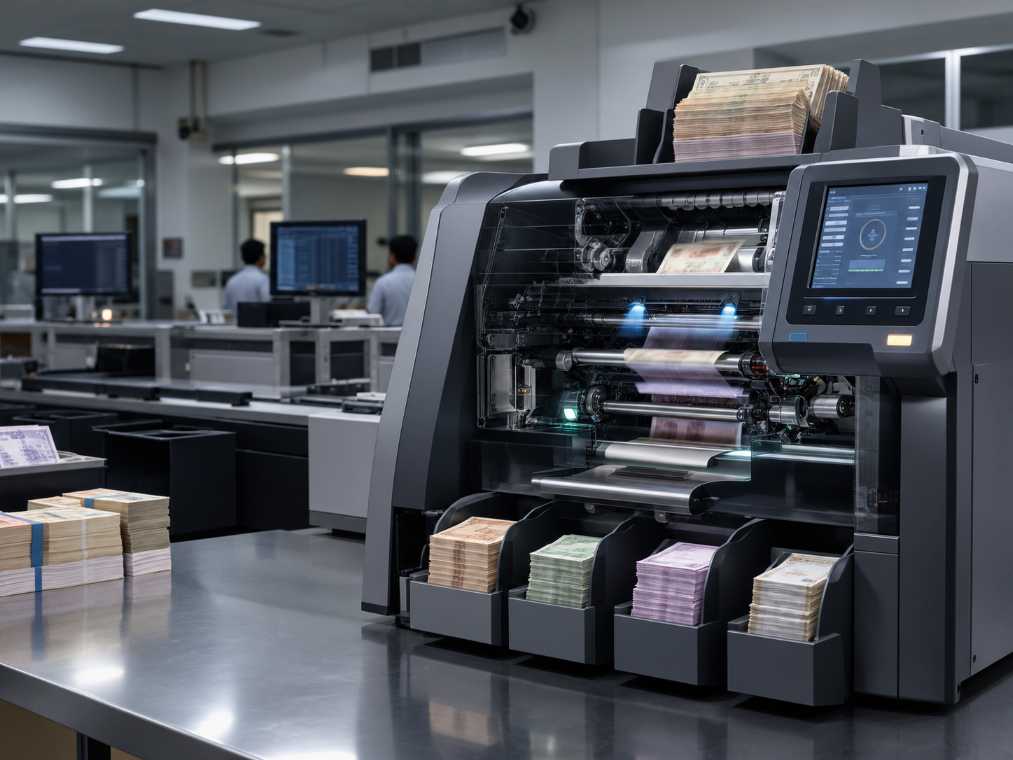 This Smart Machine Can Count, Sort and Check Thousands of Banknotes Automatically