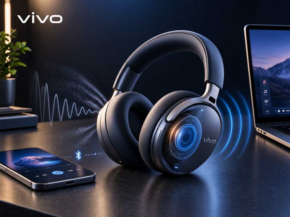 Vivo Enters Premium Audio With Over-Ear Headphones Featuring 58dB ANC