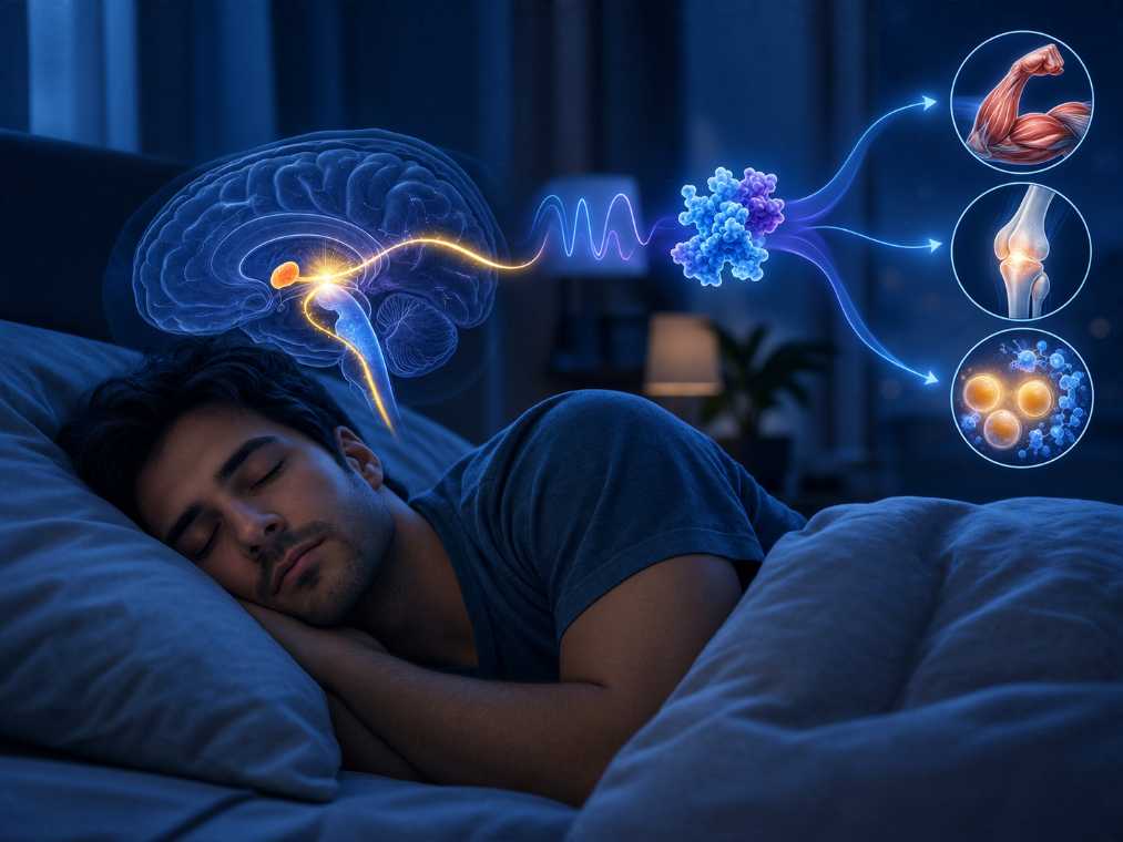 Scientists Discover How Sleep Triggers Growth Hormone Through a Brain Circuit