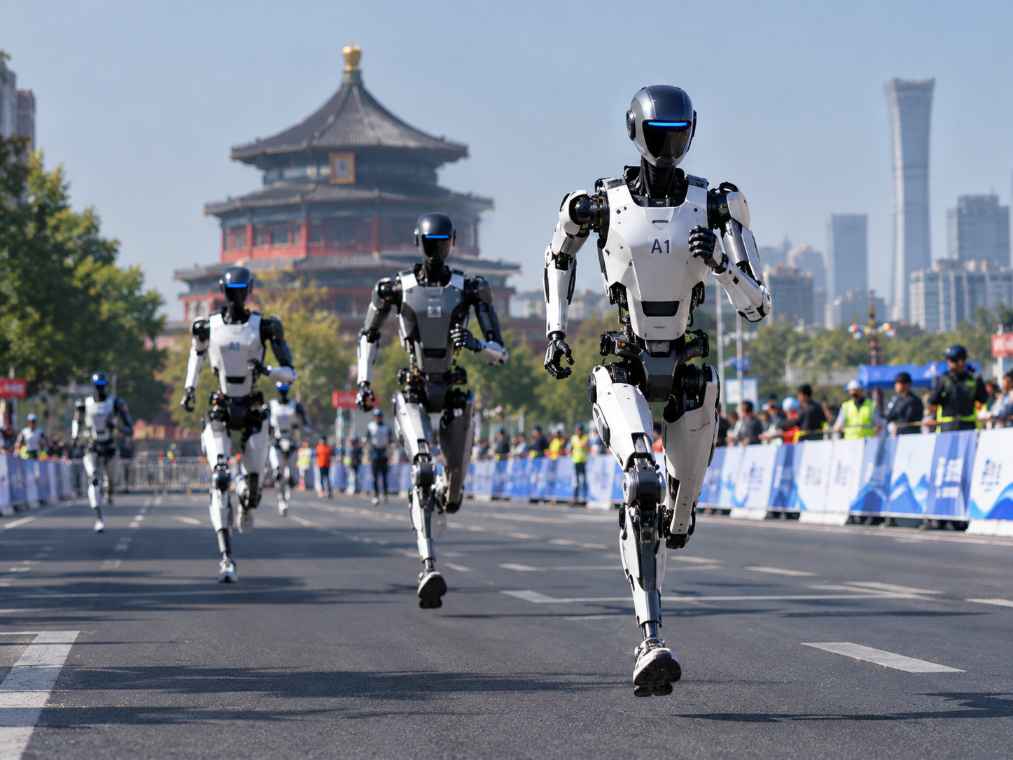 Humanoid Robots Are Now Running Half-Marathons in Beijing — And They’re Getting Seriously Fast