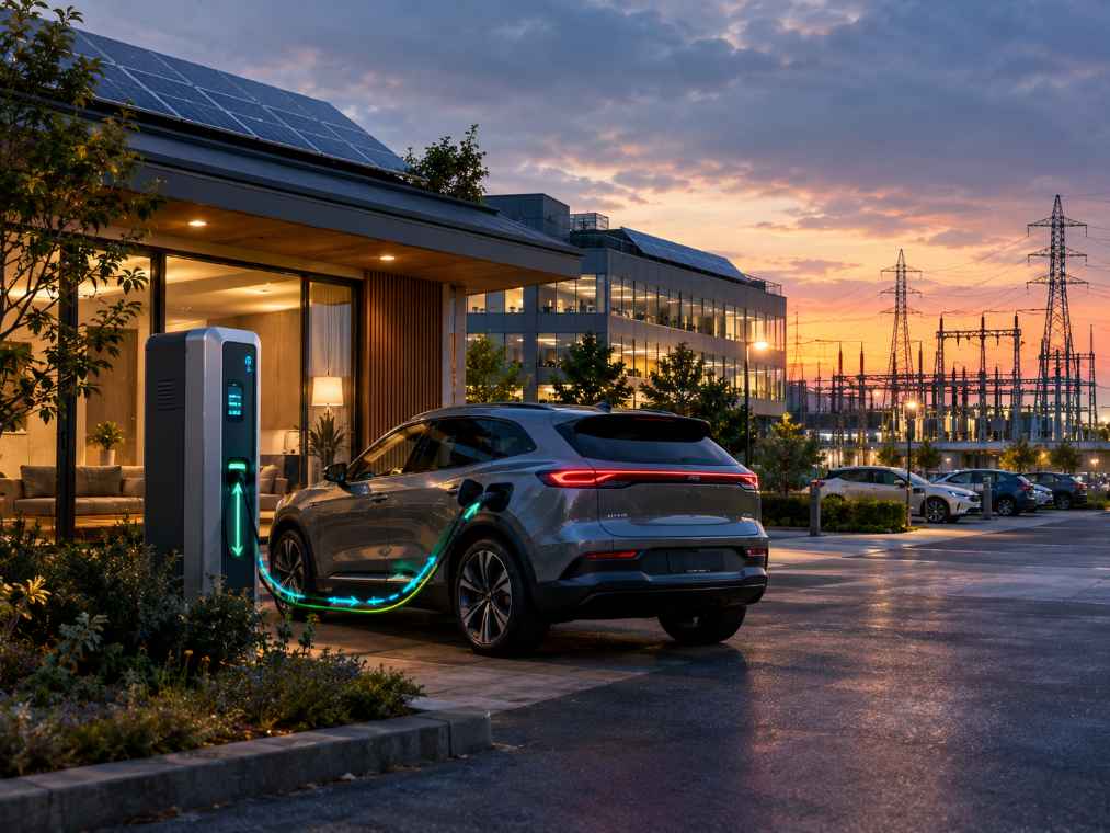 How Electric Vehicles and Smart Buildings Are Becoming Battery Nodes for the Power Grid