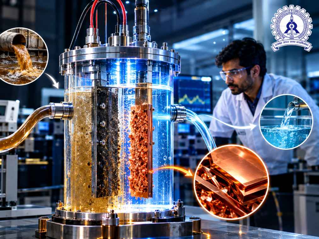 IIT (ISM) Dhanbad Patents Electrochemical Reactor That Recovers Copper From Wastewater
