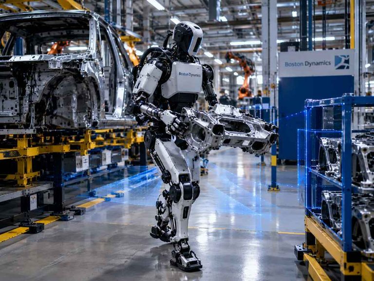 Boston Dynamics’ Atlas Advances Humanoid Robots Toward Real-World Factory Work