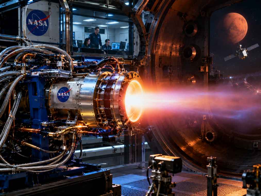 NASA Tests Lithium-Fed Electric Thruster for Future Mars Missions