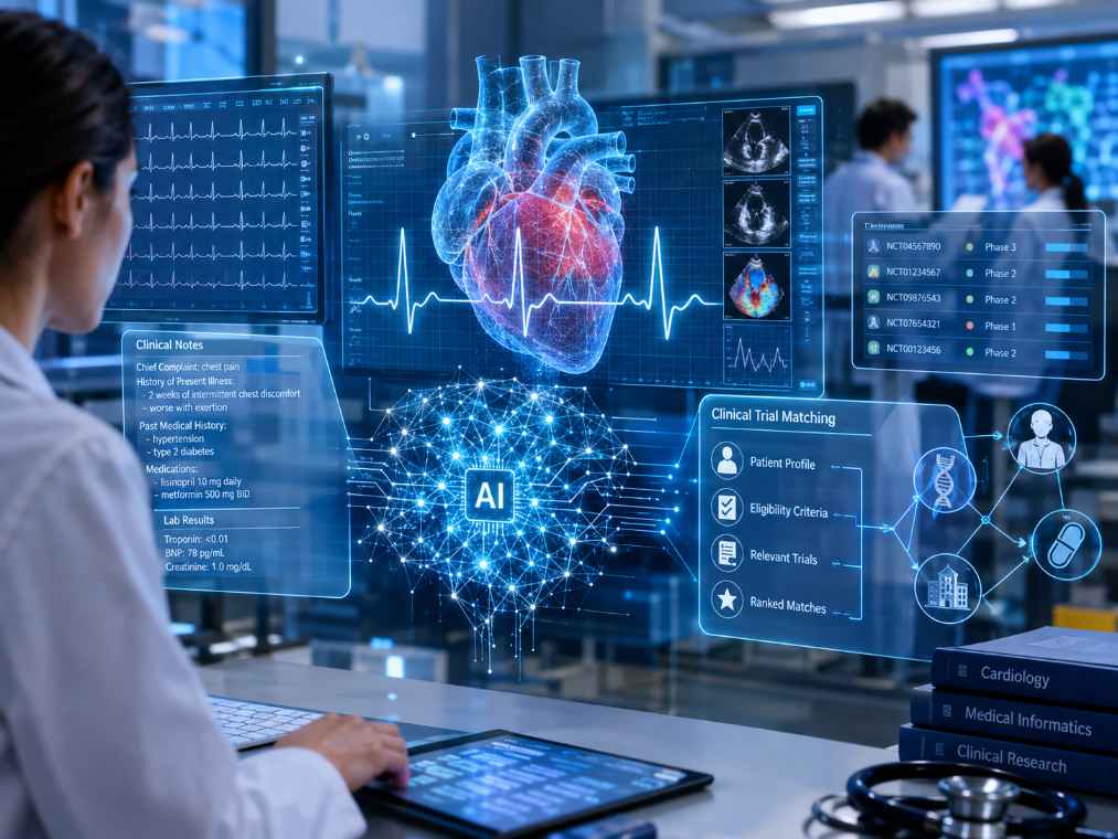 AI Is Moving Deeper Into Clinical Care, From Heart Disease Detection to Trial Matching