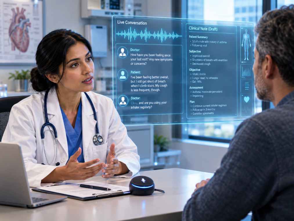 AI Scribes Are Turning Doctor-Patient Conversations Into Clinical Notes in Real Time