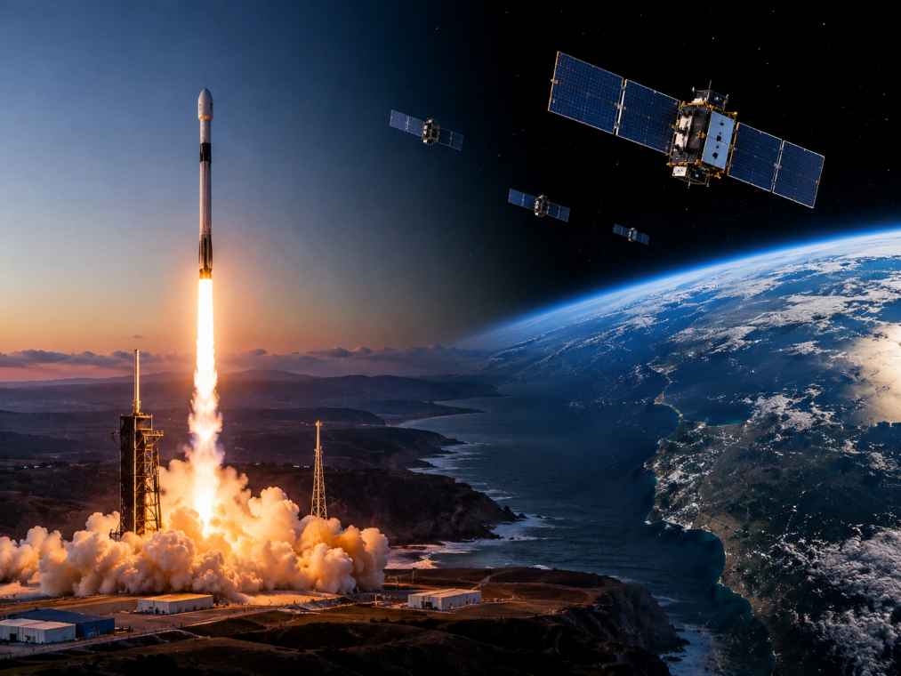 SpaceX Launches 21 Military Data Satellites to Expand U.S. Space Communications Network
